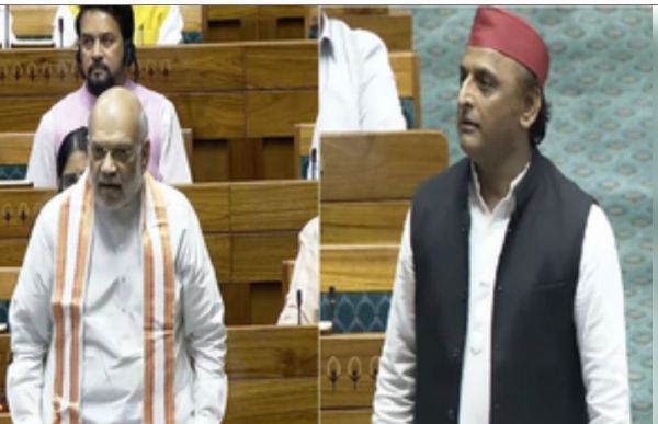 'आप इस तरह की गोलमोल बातें नहीं कर सकते', लोकसभा में अखिलेश यादव पर भड़के अमित शाह 
