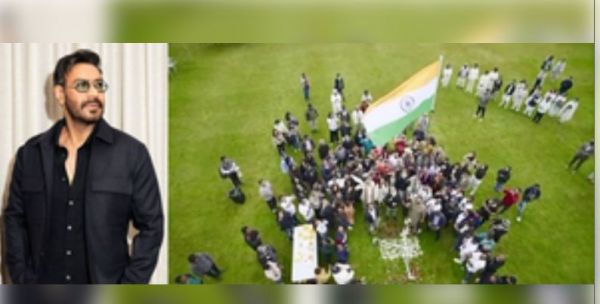 अभिनेता अजय देवगन ने 'सन ऑफ सरदार 2' की टीम के साथ लंदन में मनाया स्वतंत्रता दिवस 