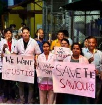 कोलकाता के अस्पताल में दुष्कर्म-हत्या की घटना के विरोध में नगालैंड के चिकित्सकों की हड़ताल