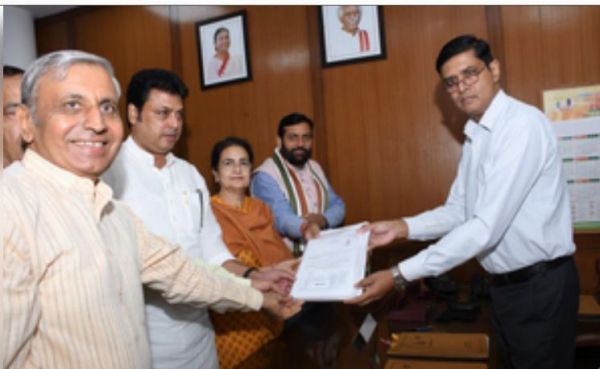 किरण चौधरी ने राज्यसभा उपचुनाव के लिए किया नामांकन, भाजपा के शीर्ष नेतृत्व को किया धन्यवाद
