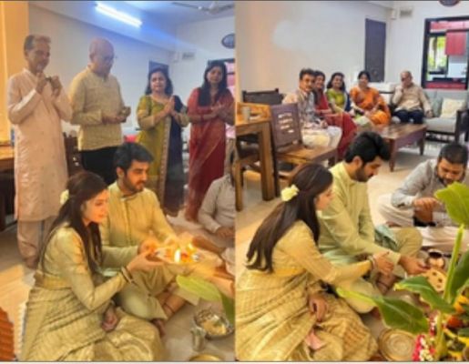 टीवी कलाकार श्रेनु पारीख और अक्षय म्हात्रे ने किया गृह प्रवेश, शेयर की तस्वीरें 