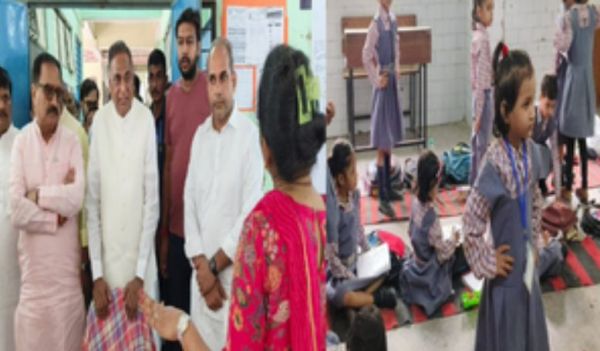 भाजपा की टीम ने दिल्ली के स्कूल का किया दौरा, मिले शिक्षक नदारद और शौचालय गंदे 