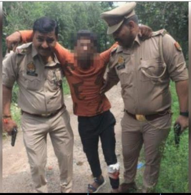 गाजियाबाद में पुलिस से हुई मुठभेड़ में लुटेरा 'बॉडीगार्ड' गिरफ्तार, तमंचा और लूट का सामान बरामद 