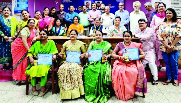 रायपुर के शिक्षक और शिक्षिकाओं को मिला रोटरी-इनरव्हील क्लब उत्कृष्ट कार्य सम्मान
