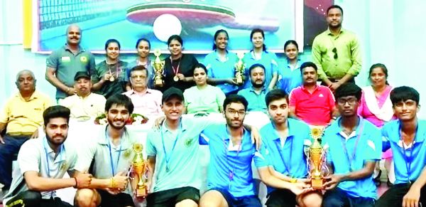 महिला-पुरूष रायपुर सेक्टर टेबल टेनिस स्पर्धा में पंद्रह महाविद्यालयों ने दिखाई जोरशोर प्रतिस्पर्धा