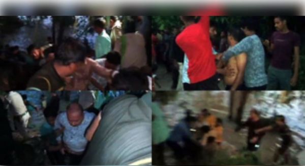 बीरभूम में बाढ़ प्रभावित इलाकों का दौरा करने पहुंचे सांसद और डीएम की नाव पलटी 