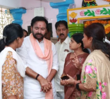 हैदराबाद: मंदिर में मूर्ति क्षतिग्रस्त, केंद्रीय मंत्री किशन रेड्डी ने की जांच की मांग