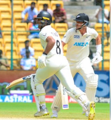 रचिन का शतक, न्यूजीलैंड को भारत पर 356 रनों की बढ़त 