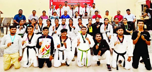 अंतर महावि ताइक्वांडो स्पर्धा में विद्यार्थियों की जोरशोर भागीदारी