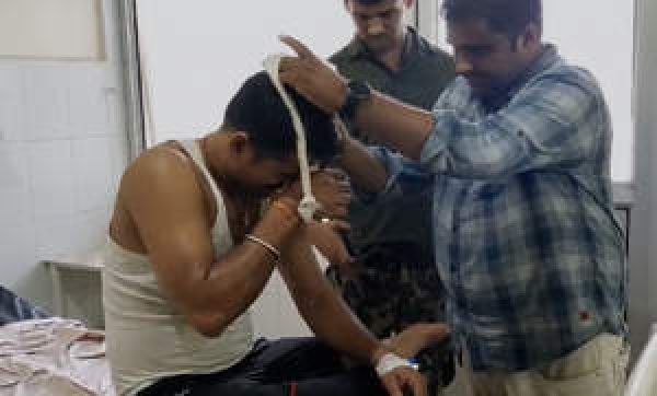 बलिया में बिहार पुलिस की बस पलटने से 29 जवान घायल