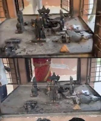 हैदराबाद में एक और मंदिर में तोड़फोड़, पुलिस जांच में जुटी