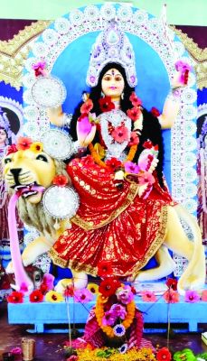 त्रिलोकी मां कालीबाड़ी में जगद्धात्री पूजा का भव्य आयोजन 10 नवम्बर