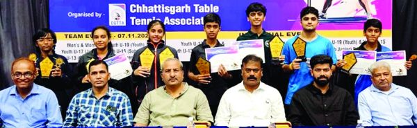 अंतर जिला टेबल टेनिस स्पर्धा में अर्जुन, दीक्षांत, समाया रहे विजेता