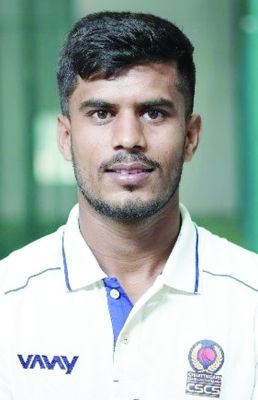 सीके नायुडु ट्रॉफी पहले दिन छत्तीसगढ़ को 125 रनों की बढ़त