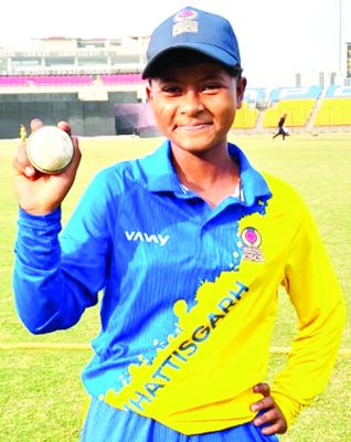 विमेंस अंडर 15 वनडे स्पर्धा, छग की 29 रनों से जीत