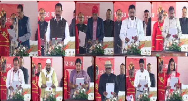 झारखंड में 11 विधायकों ने मंत्री पद की शपथ ली