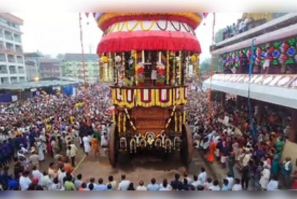 कुक्के सुब्रह्मण्य मंदिर में भव्य चंपाषष्ठी रथ उत्सव का आयोजन, हजारों श्रद्धालुओं की भीड़ जुटी 