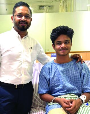 टूटे घुटने के जोडऩे के साथ फुटबॉलर प्रशांत की उम्मीदें भी जुड़ीं-रामकृष्ण केयर 