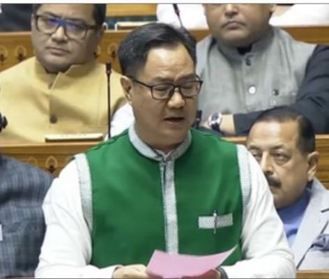 पड़ोसी मुल्कों में अल्पसंख्यकों पर अत्याचार होता है तो वो भारत आते हैं : किरेन रिजिजू 