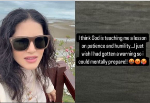 सनी लियोनी को लगता है भगवान उन्हें धैर्य और विनम्रता का पाठ पढ़ा रहे 