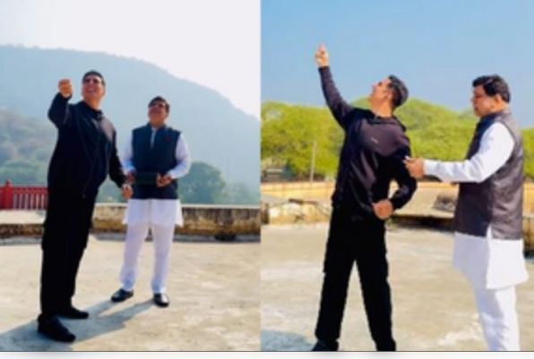 मकर संक्रांति : परेश ने पकड़ी परेती, तो अक्षय ने ढीला मांझा, 'भूत बंगला' के सेट पर खूब उड़ाई पतंग