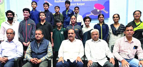 छत्तीसगढ़ टेबल टेनिस टीम घोषित 