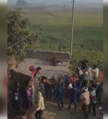 बहराइच में तेंदुए ने ग्रामीणों पर किया हमला, कई लोग घायल