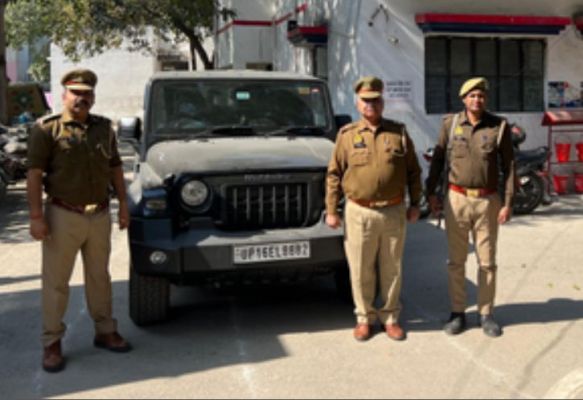 नोएडा : आपराधिक गतिविधियों से खरीदी गई थार जब्त