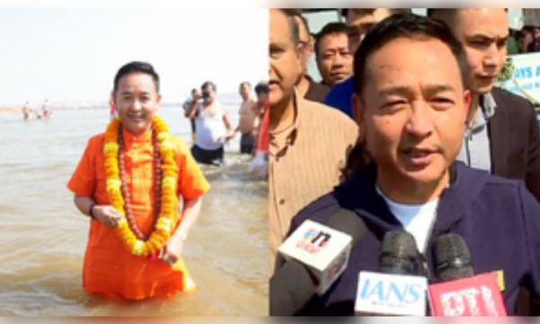 सिक्किम के सीएम प्रेम सिंह तमांग ने महाकुंभ में किया स्नान, सबकी शांति के लिए की प्रार्थना
