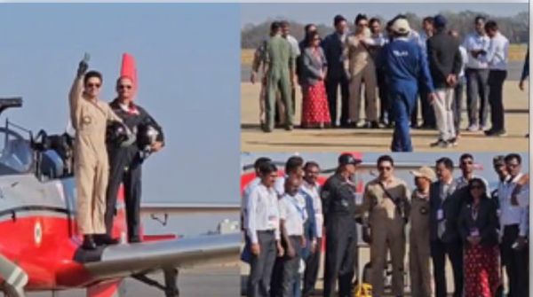 भाजपा सांसद तेजस्वी सूर्या ने एरो इंडिया 2025 में एचटीटी-40 पर भरी उड़ान, साझा किया अनुभव 