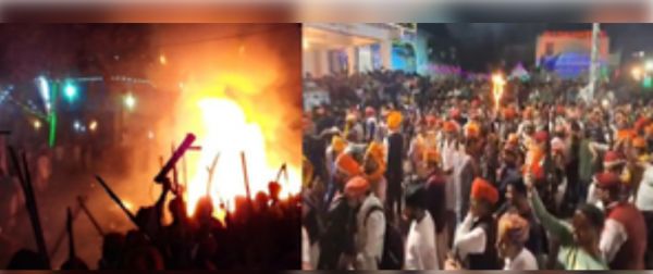 उदयपुर का मेनार गांव जहां खेली जाती है 'बारूद की होली', रात भर चलती हैं तोपें