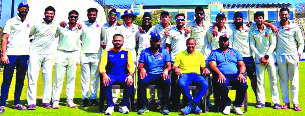 सीनीयर प्लेट ग्रुप इंटर डिस्ट्रिक्ट मल्टी डे टूर्नामेंट में पहला-दूसरा मैच ड्रा रहा