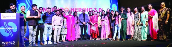 एमएमआई नारायणा हॉस्पिटल में किडनी की बीमारियों से जंग जीते मरीज हुए सम्मानित 