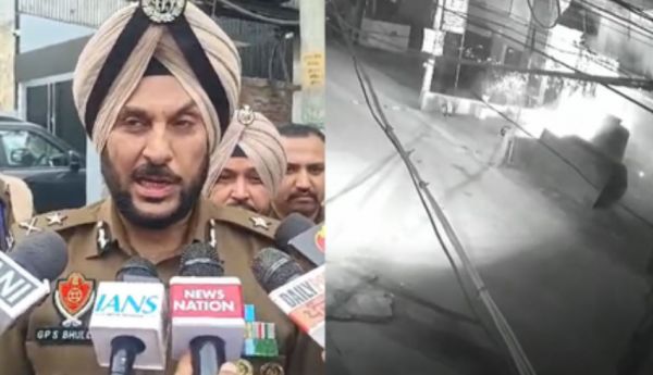 पंजाब के अमृतसर में मंदिर पर ग्रेनेड हमला, सीसीटीवी में कैद हुई घटना