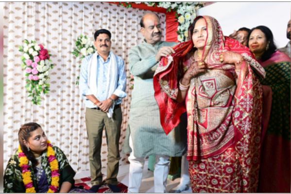 ओम बिरला शहीद की बेटी के विवाह समारोह में हुए शामिल, निभाई भात की रस्म 