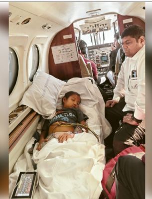 भोपाल की 7 वर्षीय बच्ची के लिए पीएम श्री एयर एंबुलेंस बनी संजीवनी 