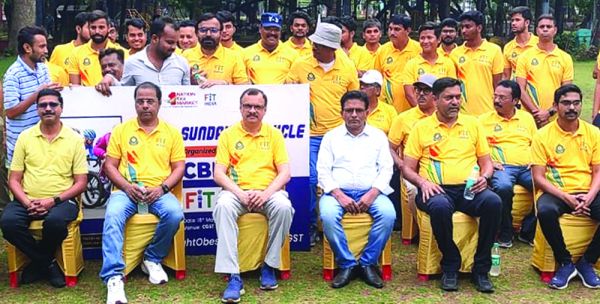 केंद्रीय जीएसटी विभाग के फिट इंडिया में सीजी कैट रहा भागीदार