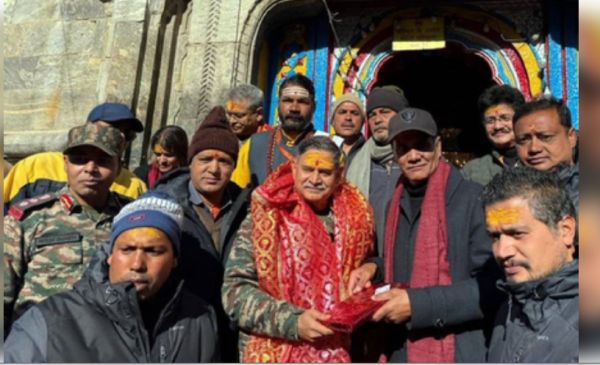 सेनाध्यक्ष जनरल उपेंद्र द्विवेदी ने किए बाबा केदारनाथ के दर्शन 