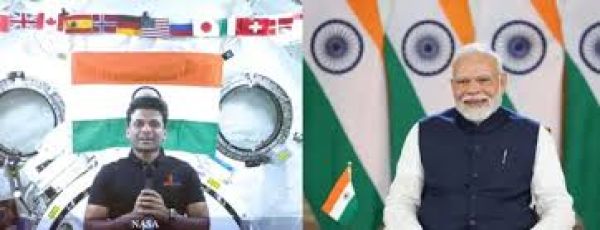पीएम मोदी ने अंतरिक्ष गए ग्रुप कैप्टन शुभांशु शुक्ला से की बात