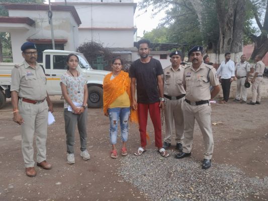 हिस्ट्रीशीटर प्रिंस, राजा और मुस्कान ट्रेन से फरार होते में नागपुर में गिरफ्तार 