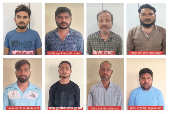 म्यूल बैंक अकाउंट आपरेट करने वाले 8 को जेल ऑपरेशन साइबर शील्ड