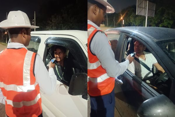 नवा रायपुर में रफ्तार पर पुलिस कार्रवाई, 5 नशेड़ी समेत 70 वाहन चालकों पर कार्रवाई 