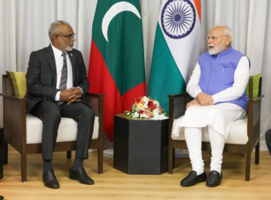 मालदीव दौरा: पीएम मोदी ने उपराष्ट्रपति, पूर्व राष्ट्रपति और संसद अध्यक्ष से की मुलाकात