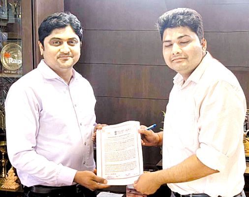 स्टार्टअप श्योरनेस इनोवेशन का रायपुर नगर निगम संग जल उपचार प्रणाली पायलट प्रोजेक्ट एमओयू