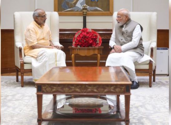 पीएम मोदी ने की सीपी राधाकृष्णन से मुलाकात, कहा- उनके अनुभव से देश को होगा बहुत लाभ