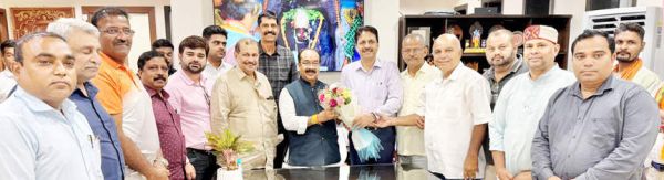 ओलंपिक एसोसिएशन के पदाधिकारियों ने उप मुख्यमंत्री  अरुण साव से  सौजन्य मुलाक़ात 
