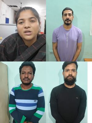 ड्रग तस्करी, 04 और पैडलर को गिरफ़्तार एक युवती भी शामिल 