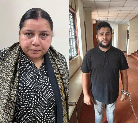 नकली देकर, सोने का असली ब्रेसलेट ठगने वाले मां बेटा गिरफ्तार 