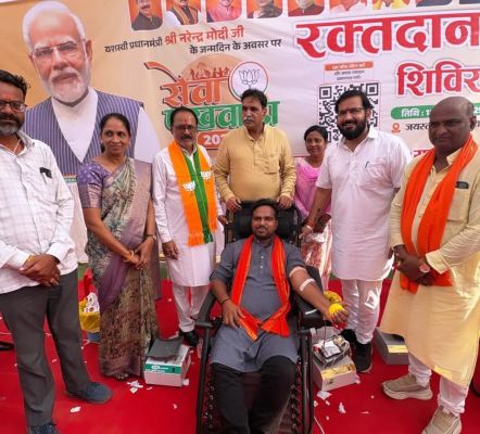 रायपुर शहर जिले में कुल 135 यूनिट ब्लड डोनेट