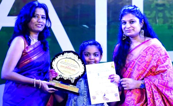 अंतरराष्ट्रीय नृत्य महोत्सव में रायगढ़ की 4 वर्षीय आध्या को द्वितीय स्थान 